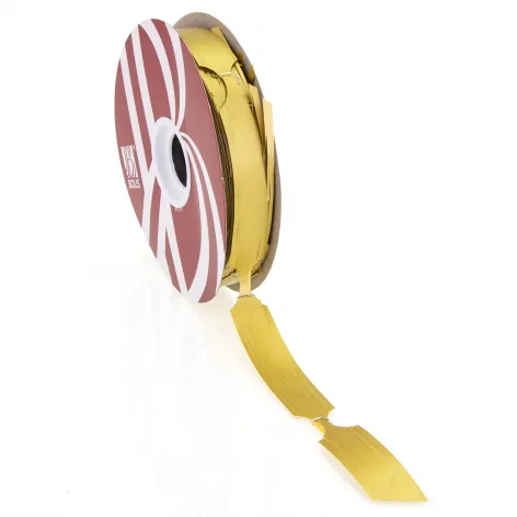 40m roll Raffia Pull-Bow Ribbon; Gold - Country Bows; Raffia Style; Approx 19mm wide